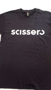 Tee Print London Works Sample Scissero