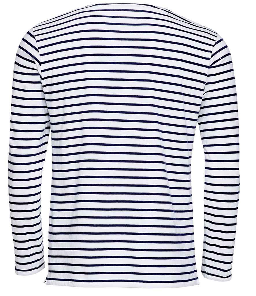 SOL'S Marine Long Sleeve Striped T-Shirt