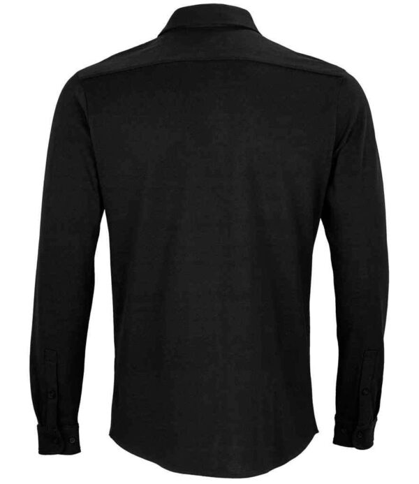 NEOBLU Basile Organic Cotton Long Sleeve Pique Shirt