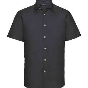 Russell Collection Short Sleeve Tailored Oxford Shirt