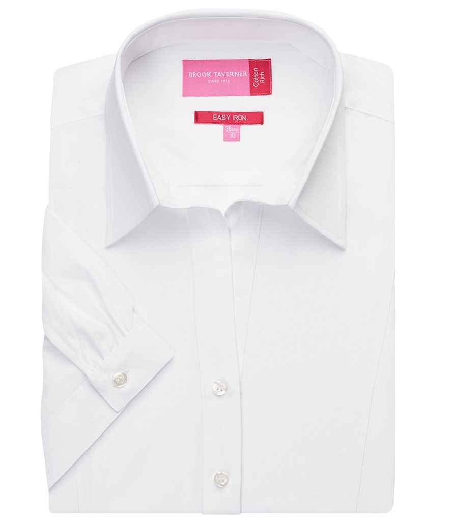 Brook Taverner Ladies Paduli Short Sleeve Poplin Shirt