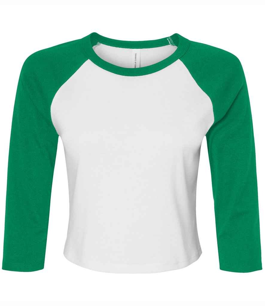 Bella Ladies Micro Rib 3/4 Raglan Baby T-Shirt