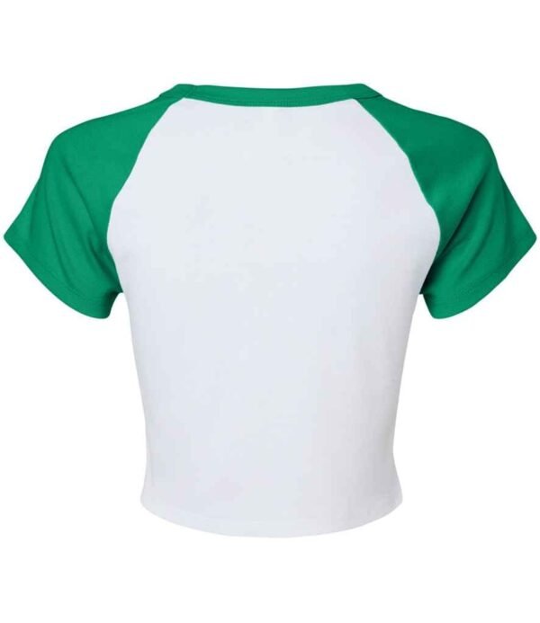 Bella Ladies Micro Rib Raglan Baby T-Shirt