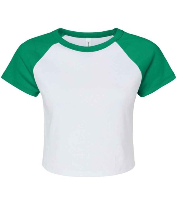 Bella Ladies Micro Rib Raglan Baby T-Shirt