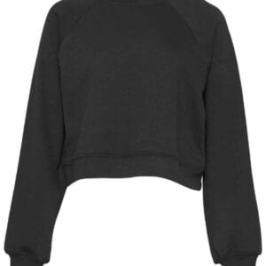 Bella Ladies Raglan Cropped Pullover Sweatshirt