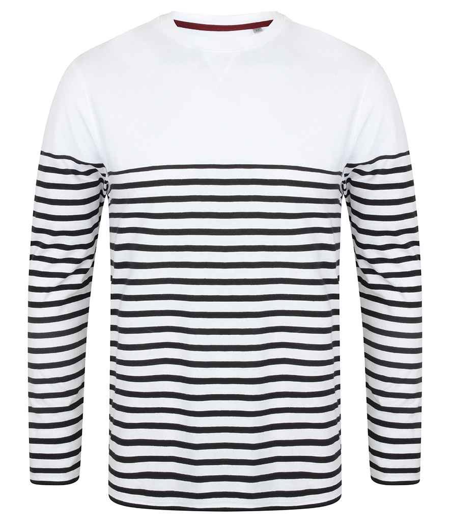 Front Row Unisex Long Sleeve Breton Striped T-Shirt