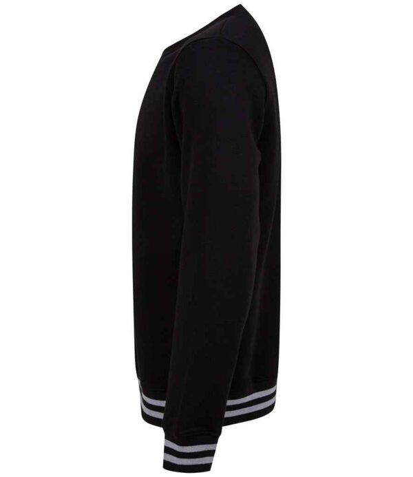 Front Row Unisex Striped Cuff Sweatshirt