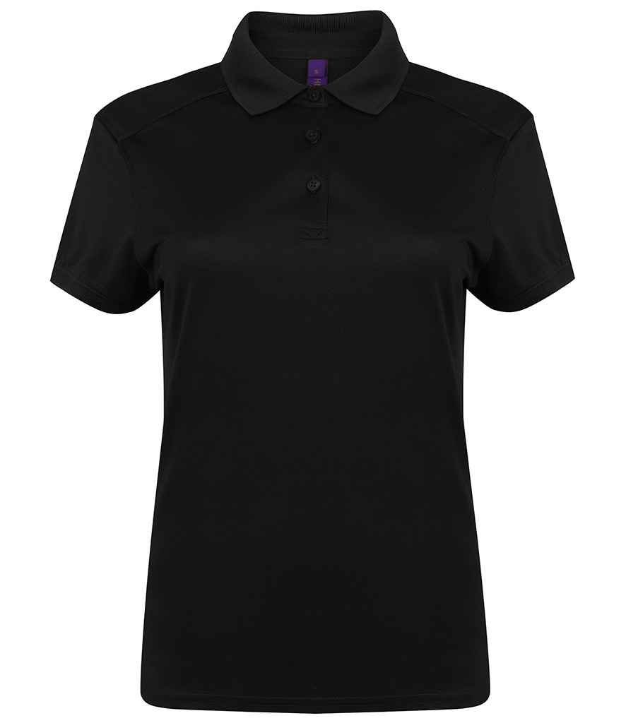 Henbury Ladies Slim Fit Stretch Microfine Pique Polo Shirt