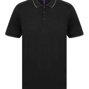 Henbury HiCool? Tipped Polo Shirt