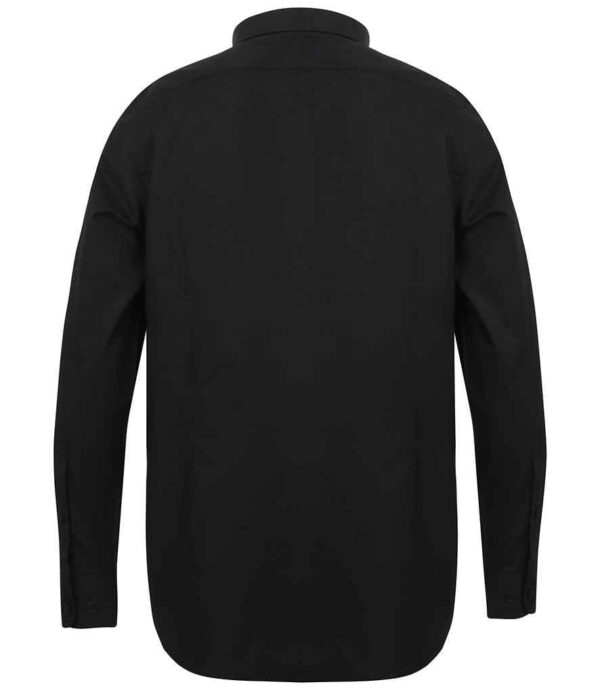 Henbury Long Sleeve Stretch Poplin Shirt