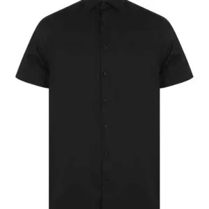 Henbury Short Sleeve Stretch Poplin Shirt
