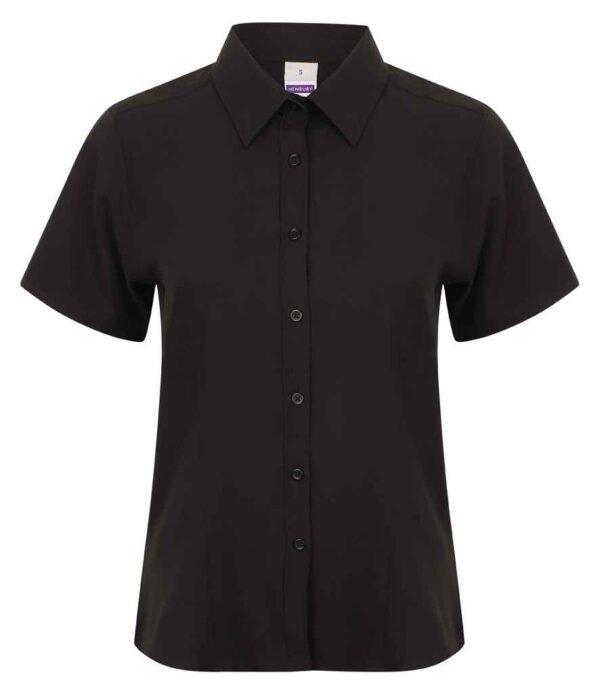 Henbury Ladies Short Sleeve Wicking Shirt