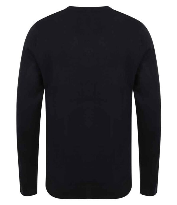 Henbury Lightweight Cotton Acrylic V Neck Sweater