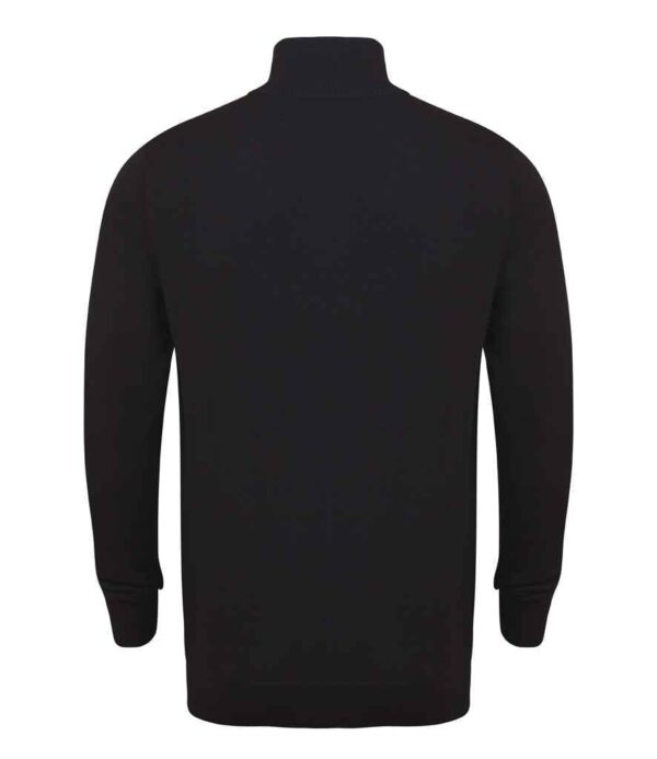 Henbury Zip Neck Sweater