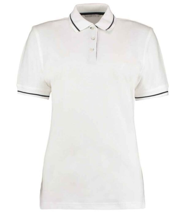 Kustom Kit Ladies St Mellion Tipped Cotton Pique Polo Shirt