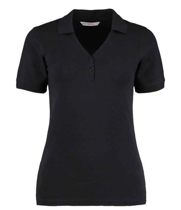 Kustom Kit Sophia Comfortec V Neck Polo Shirt