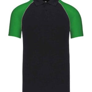 Kariban Baseball Cotton Pique Polo Shirt