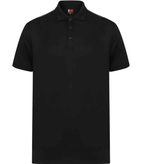 Finden and Hales Unisex Contrast Panel Pique Polo Shirt