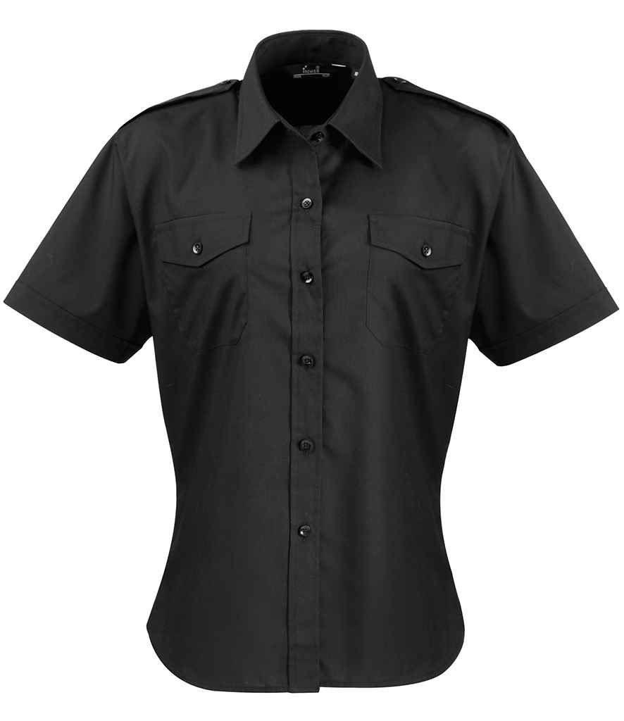 Premier Ladies Short Sleeve Pilot Shirt