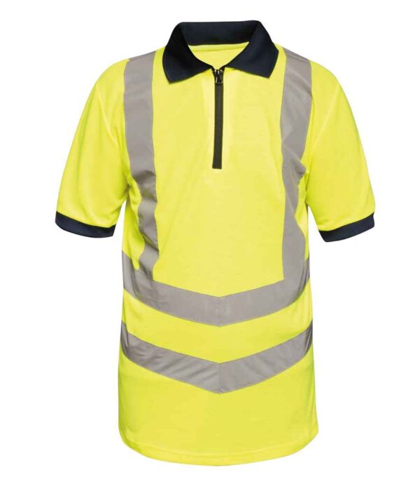 Regatta High Visibility Pro Contrast Pique Polo Shirt