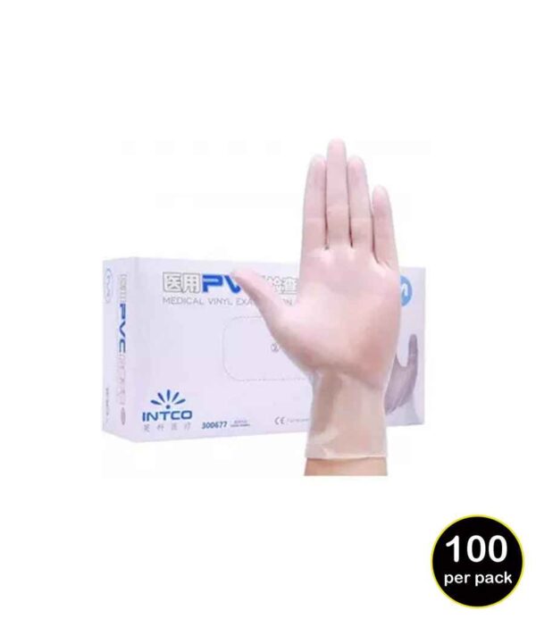 Result Clear Synthetic Vinyl Disposable Gloves