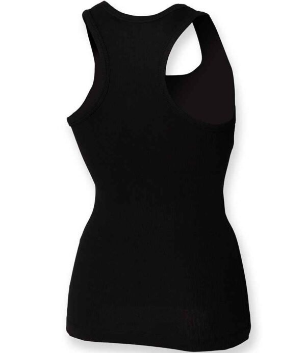 SF Ladies Stretch Rib Racer Back Vest