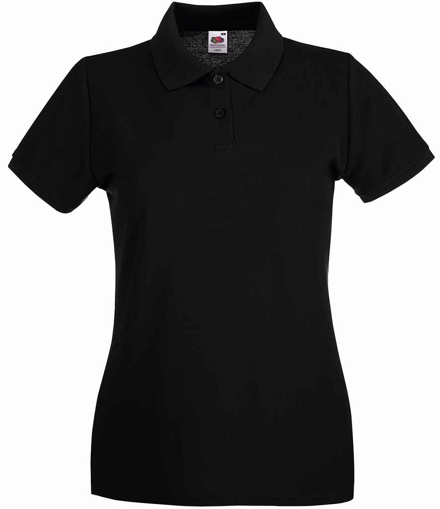 Fruit of the Loom Lady-Fit Premium Cotton Pique Polo Shirt