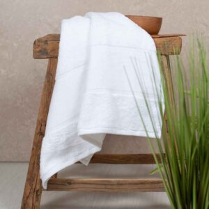 Towel City Organic Printable Border Guest Towel