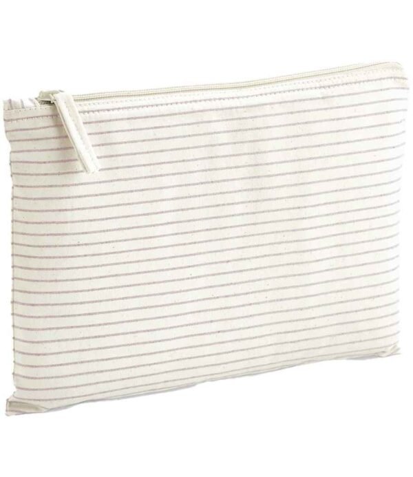 Westford Mill Striped Organic Cotton Accessory Pouch