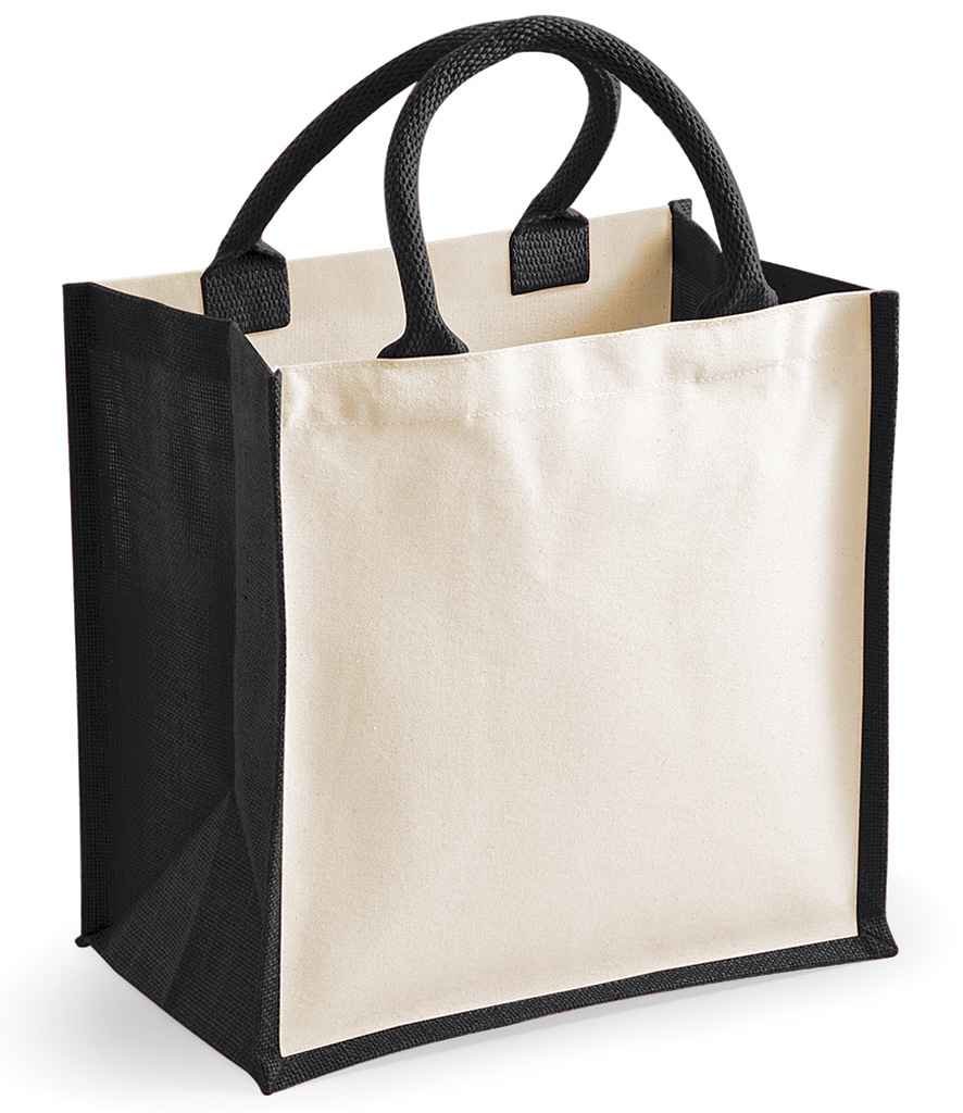 Westford Mill Printers Midi Jute Tote Bag