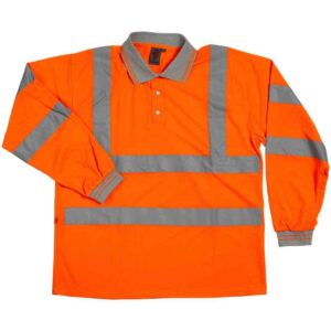 Warrior Hi-Vis Long Sleeve Polo Shirt