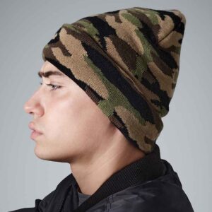 Beechfield Camo Cuffed Beanie