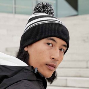 Beechfield Striped Fan Beanie