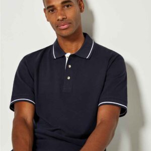 Kustom Kit St Mellion Tipped Cotton Pique Polo Shirt