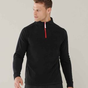 Finden and Hales Zip Neck Piped Micro Fleece