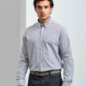 Premier Long Sleeve Striped Oxford Shirt