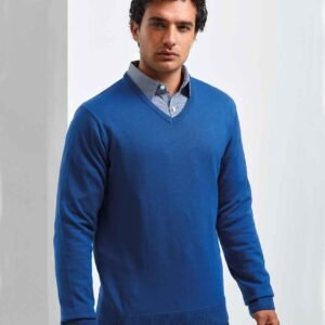 Premier Knitted Cotton Acrylic V Neck Sweater