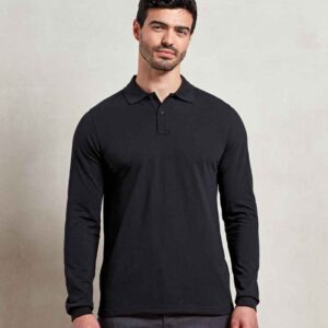 Premier Essential Unisex Long Sleeve Polo Shirt