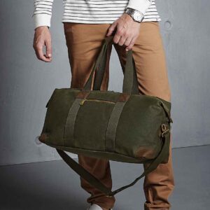 Quadra Heritage Waxed Canvas Holdall