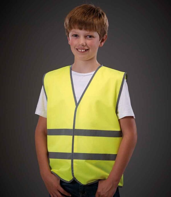 Yoko Kids Hi-Vis Two Band Waistcoat