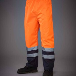 Yoko Hi-Vis Two Tone Waterproof Overtrousers