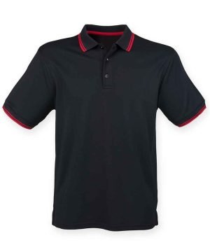 Henbury Coolplus? Tipped Polo Shirt